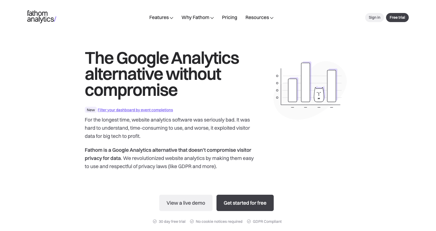 fathom google analytics alternatives